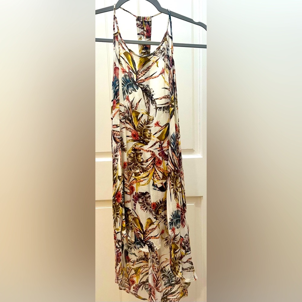 O’Neil Girls Tropical Dress with adjustable tie razor back